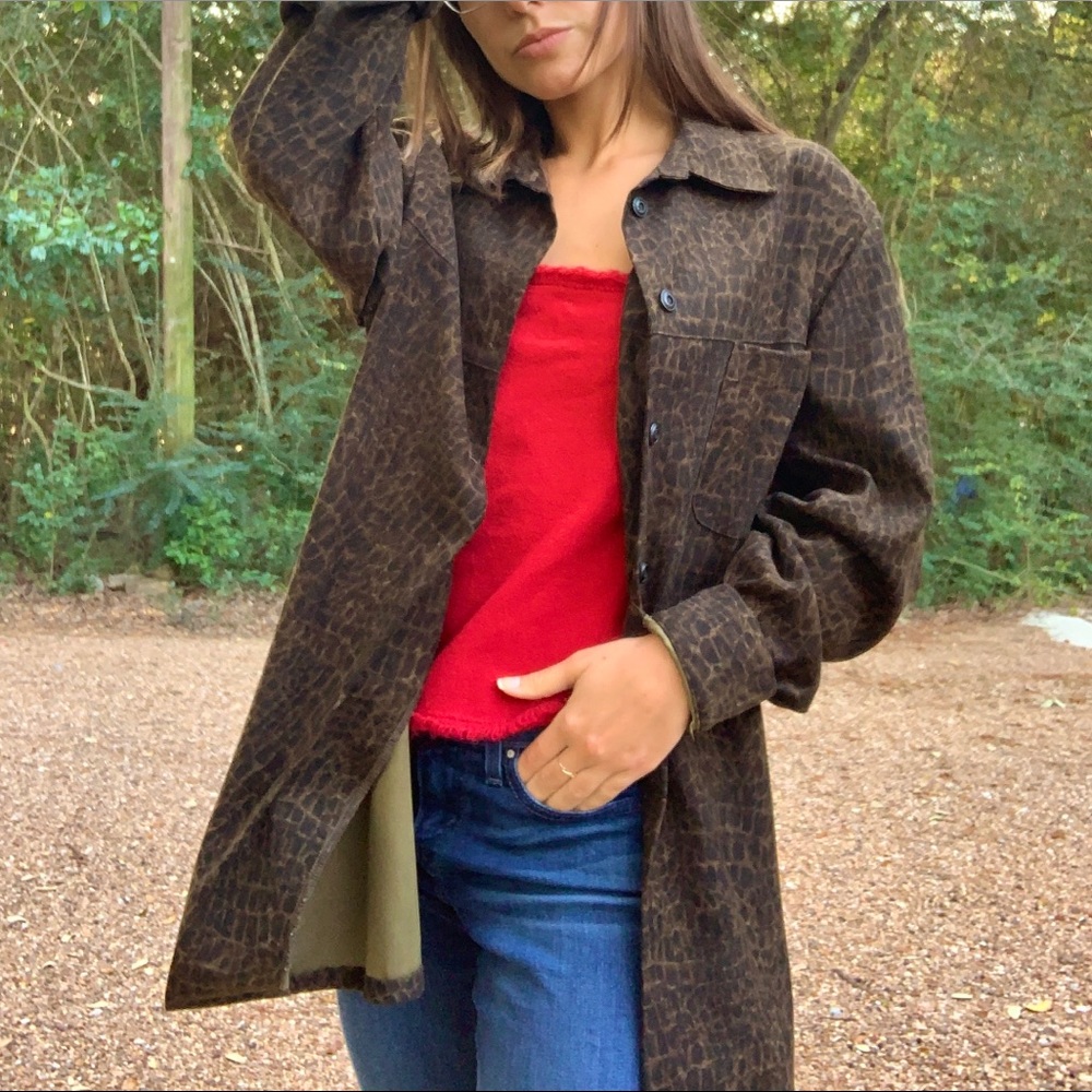 VINTAGE and THRIFTED Brown Lightweight Overcoat
